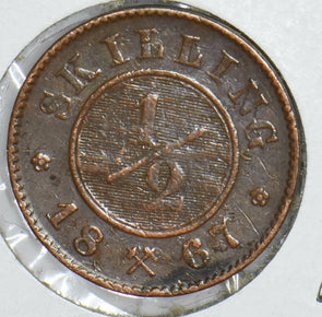 Norway 1867 1/2 Skilling Lion animal 290966 combine shipping