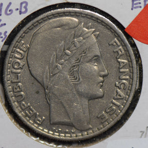 France 1946 B 10 Francs long leaves key date F0195 combine shipping