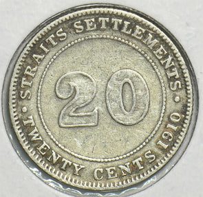 Straits Settlements 1910 20 Cents 197525 combine shipping