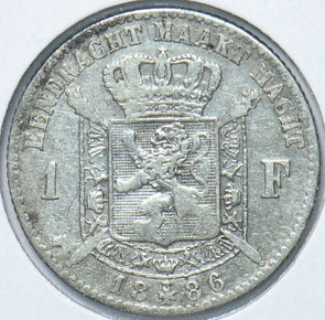 Belgium 1886 Franc Lion animal 193030 combine shipping