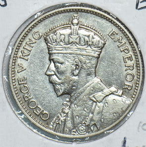 New Zealand 1935 Shilling Silver George V King Emperor 491498 combine shipping