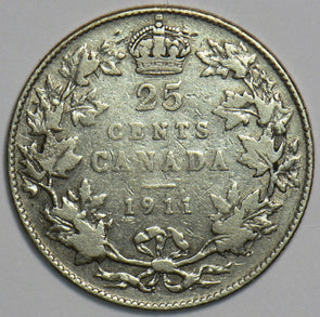 Canada 1911 25 Cents 240746 combine shipping
