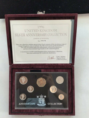 Great Britain 1996 Silver Anniversary collection proof set silver BL0004 combin