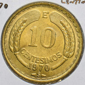 Chile 1970 10 Centesimos Condor animal 196874 combine shipping