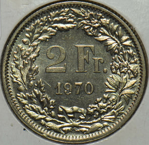 Switzerland 1970 2 Francs BU 297475 combine shipping