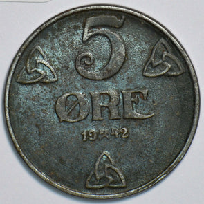 Norway 1942 5 Ore 240694 combine shipping