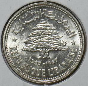 Lebanon 1952 50 Piastres 295509 combine shipping