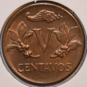Colombia 1960 5 Centavos 196138 combine shipping