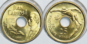 Spain 1990 25 Pesetas 198418 combine shipping
