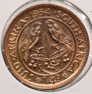 South Africa 1954 1/4 Penny Proof Cape sparrow 199271 combine shipping