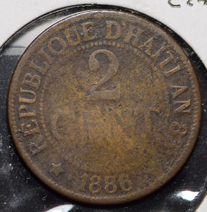 Haiti 1886 2 Cents  150036 combine shipping