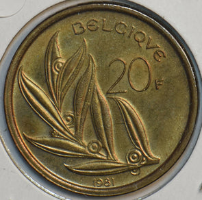 Belgium 1981 20 Francs 903620 combine shipping