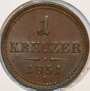 Austria 1851 A Kreuzer Eagle animal 296654 combine shipping