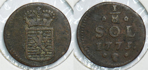 Luxembourg 1775 1/8 Sol 299095 combine shipping