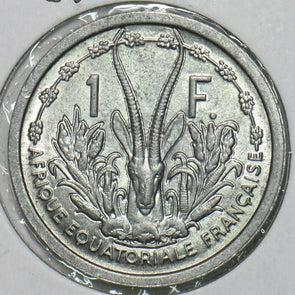 French Equatorial Africa 1948 Franc Rhim gazelle animal 196899 combine shipping