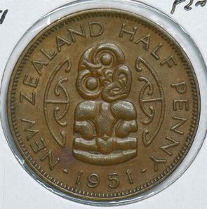 New Zealand 1957 1/2 Penny 198934 combine shipping
