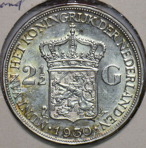 Netherlands 1930 2 1/2 Gulden 490202 combine shipping