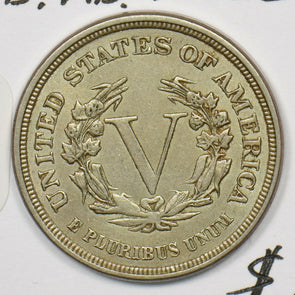 1883 Liberty V Nickel 5 Cents No cent AU UNC U0211