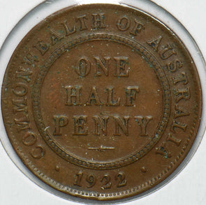 Australia 1922 1/2 Penny Georgivs V 902197 combine shipping