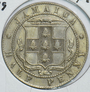 Jamaica 1919 1/2 Penny 299068 combine shipping