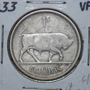 Ireland 1933 Shilling  290058 combine shipping