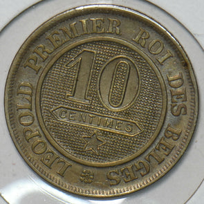 Belgium 1861 10 Centimes Lion animal 195882 combine shipping