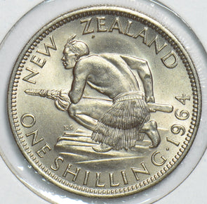 New Zealand 1964 Shilling 298687 combine shipping
