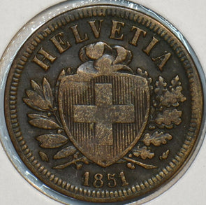 Switzerland 1851 2 Rappen 196387 combine shipping