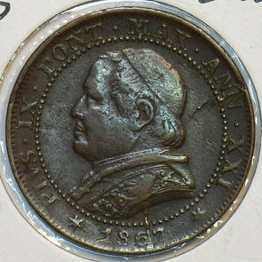 Vatican 1867 Soldo 296982 combine shipping