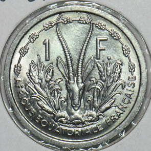 French Equatorial Africa 1948 Franc Rhim gazelle animal 196900 combine shipping