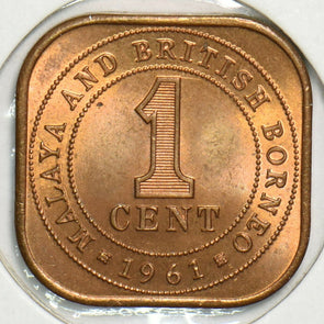Malaya and British Borneo 1961 Cent BU 298477 combine shipping