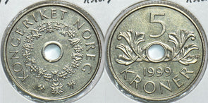 Norway 1999 5 Kroner 904783 combine shipping