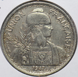 French Indo China 1947 Piastre 294046 combine shipping
