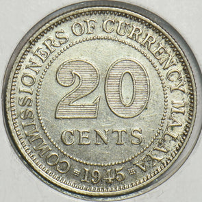 Malaysia 1945 20 Cents 197704 combine shipping
