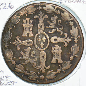 Spain 1826 8 Maravedis 198448 combine shipping