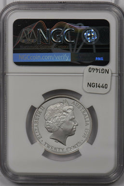 Australia 1998 20 Cents silver NGC Proof 69UC 1910 Florin NG1440 combine shippin