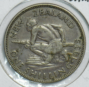 New Zealand 1935 Shilling 197995 combine shipping