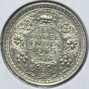 India British 1945 B 1/4 Rupee 294116 combine shipping
