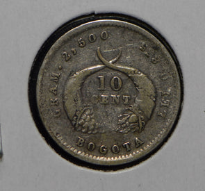Colombia 1879 10 Centavos  290299 combine shipping