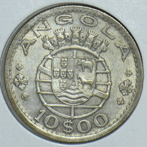 Portugal 1955 Angola 10 Escudos 191645 combine shipping