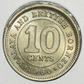 Malaya and British Borneo 1960 10 Cents 298398 combine shipping