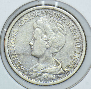 Netherlands 1911 25 Cents 291431 combine shipping