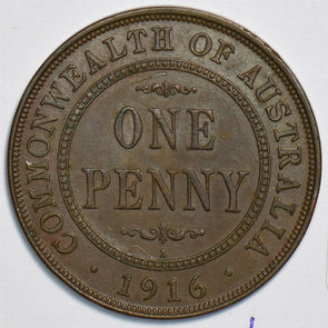 Australia 1916 Penny 491396 combine shipping