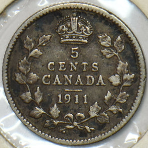Canada 1911 5 Cents 903576 combine shipping