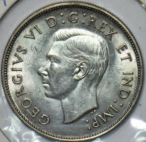 Canada 1942 50 Cents BU 195074 combine shipping