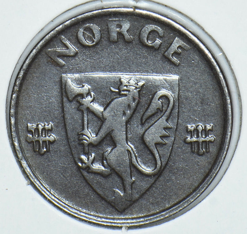 Norway 1944 2 Ore Lion animal 190837 combine shipping