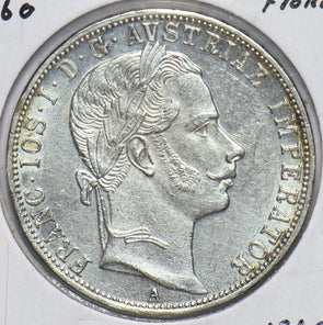 Austria 1860 A Florin Eagle animal 490328 combine shipping