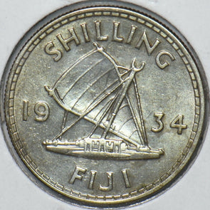 Fiji 1934 Shilling 151201 combine shipping