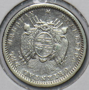 Uruguay 1877 10 Centesimos 295982 combine shipping