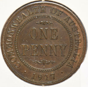 Australia 1917 Penny Georgivs V 490387 combine shipping